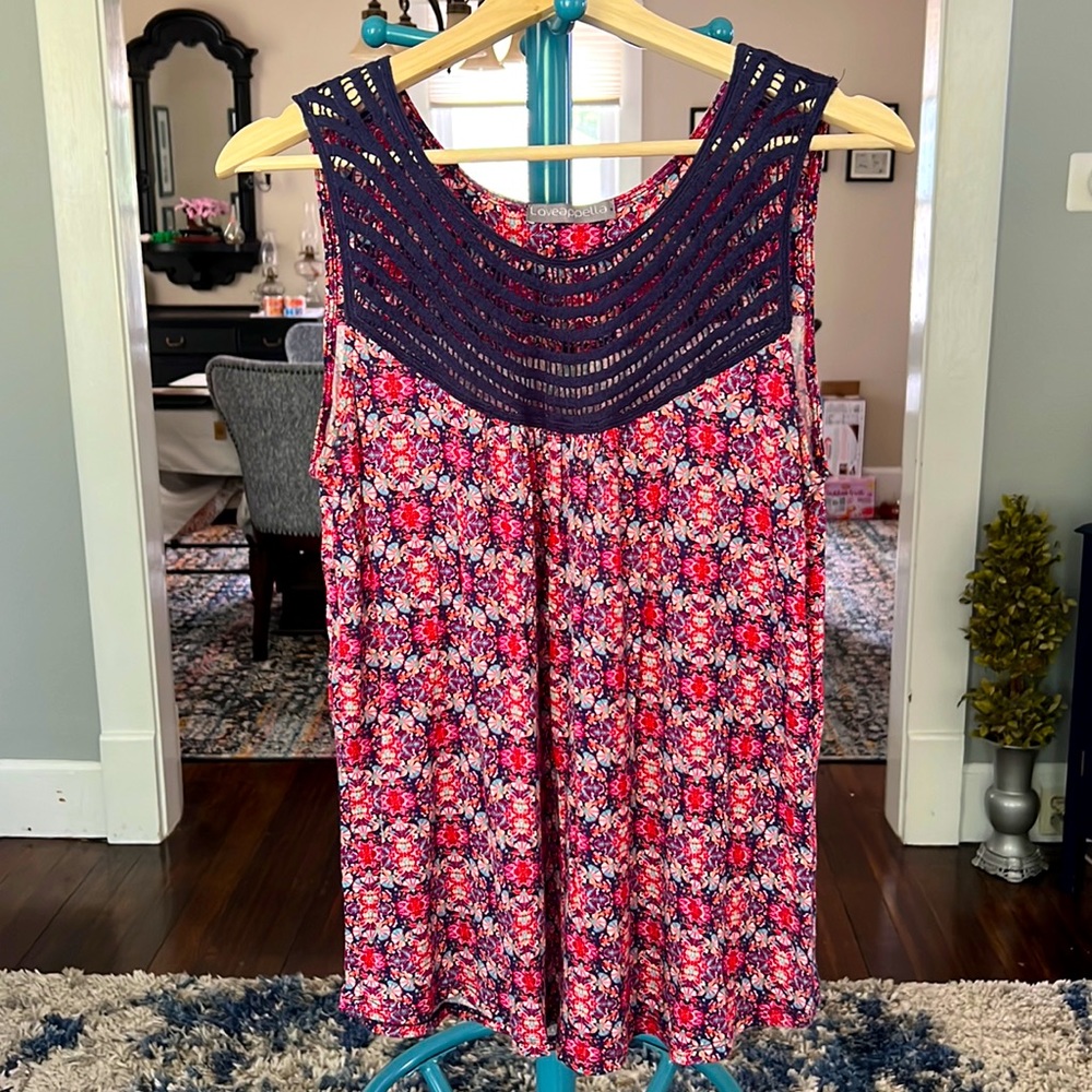 Loveappella floral tank top